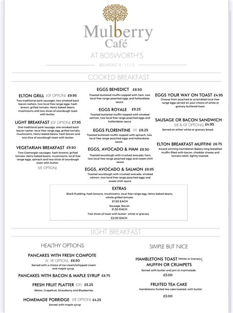 mulberry cafe|mulberry cafe menu.